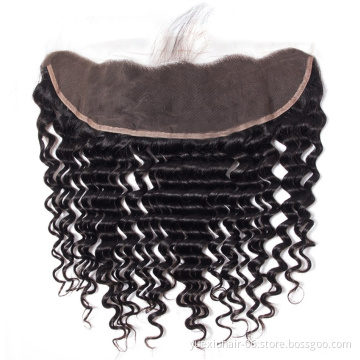 13x4 HD Lace Frontal Pre-plucked Natural Color Brazilian Virgin Human Hair 5x5 6x6 Full Transparent Swiss Lace Closure Baby Hair